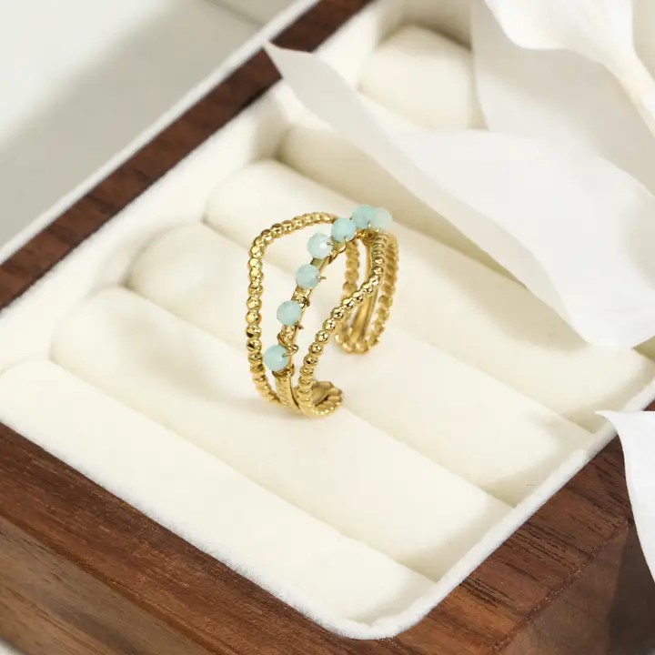 bague triple perle