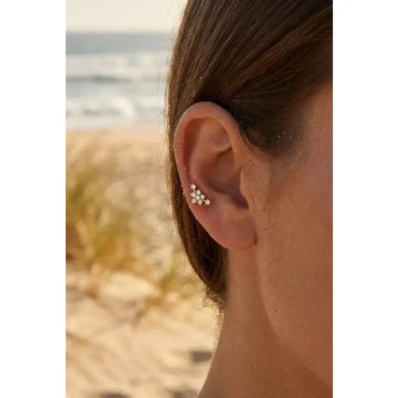 Piercin fleur + côté