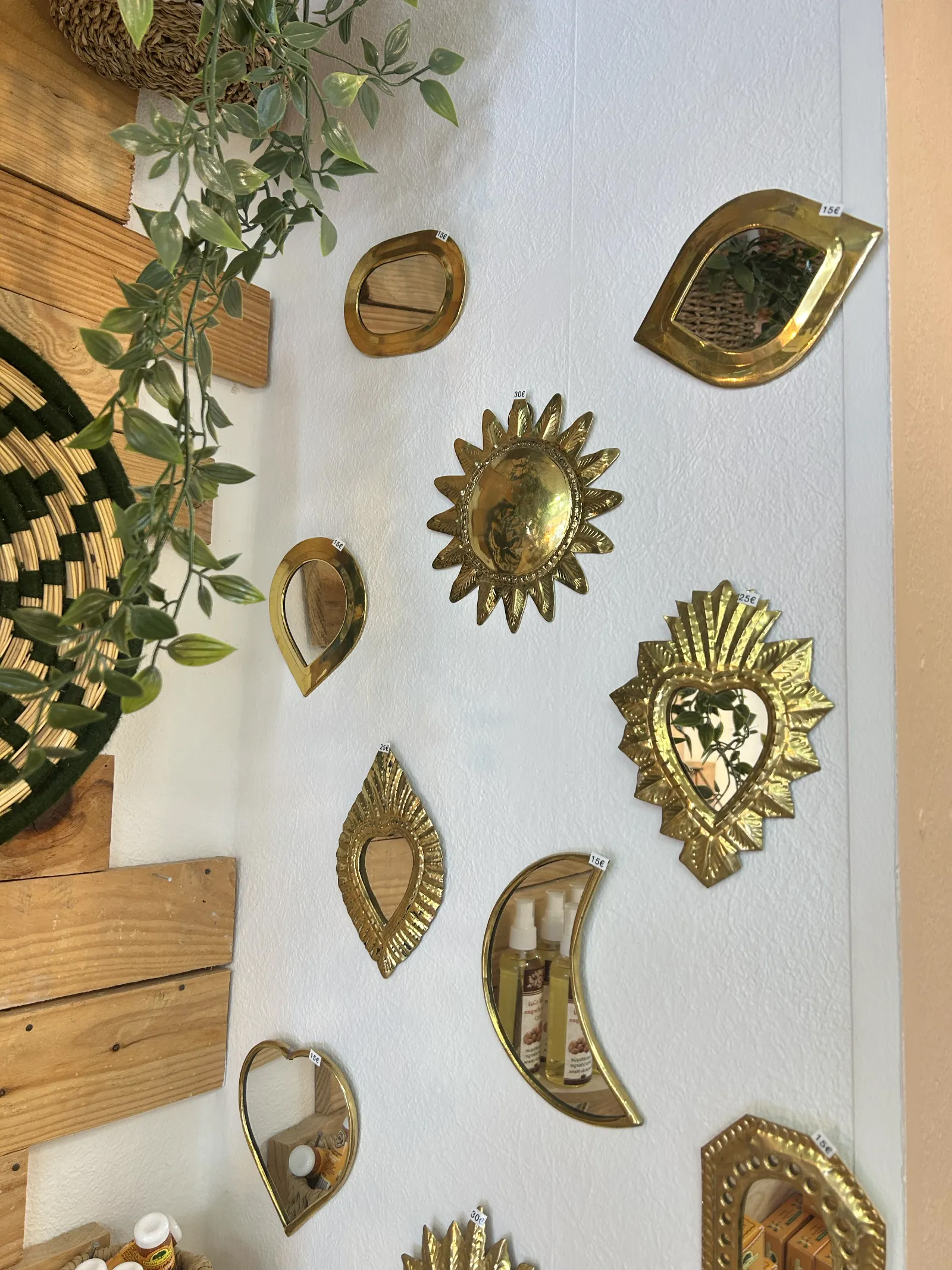 photos miroirs mur