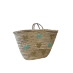 panier bleu fond blanc