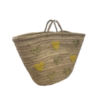 panier jaune fond blanc
