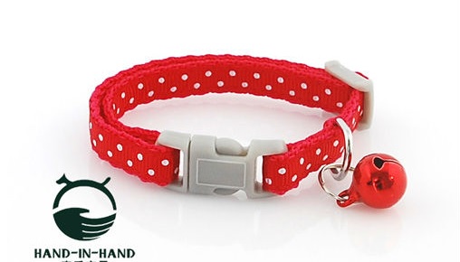 collier-pour-chien-rouge-a-pois