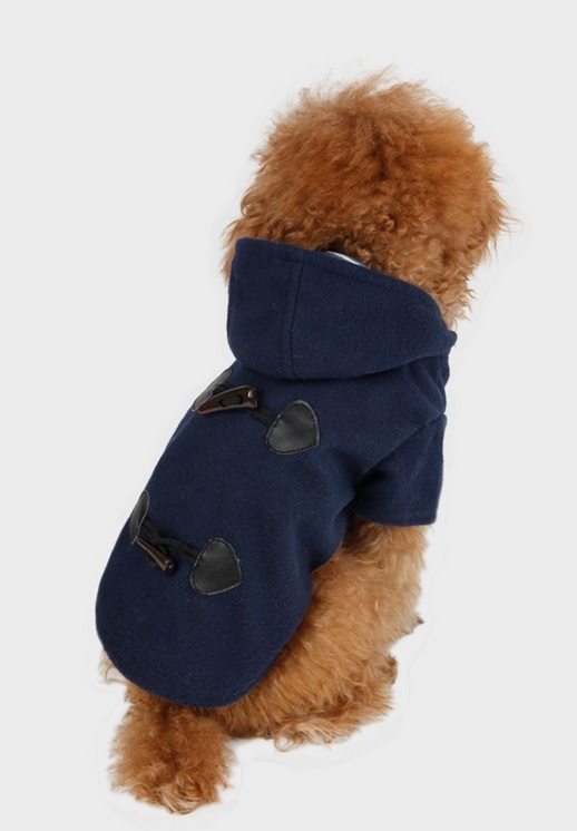 manteau duffycoat bleu-marine pour chien