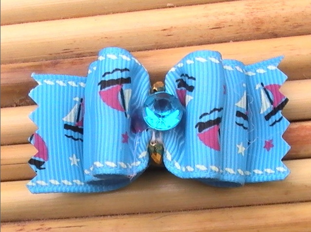 barrette turquoise marine pour chien