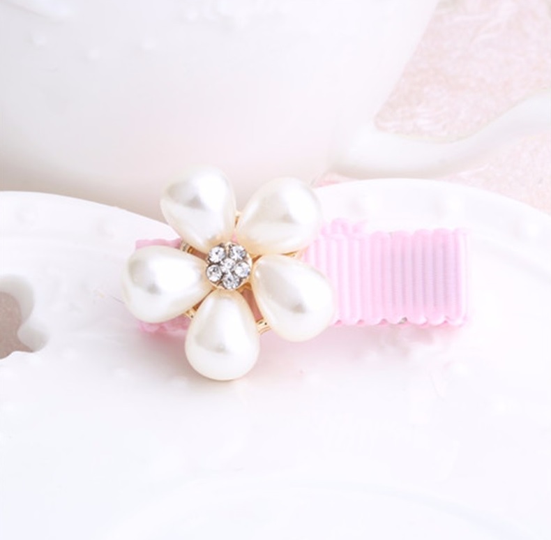 barrette fleur blanche pour chien4