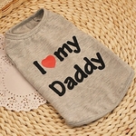 t-shirt i love my daddy gris 3