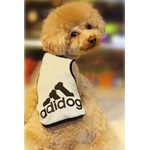 t-shirt adidog gris pour chien