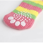 chaussette tricolore pour chien 1