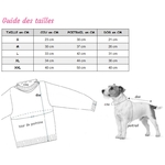 t-shirt pour chien adidog noir taille