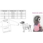 pull faschion rose pour chien taille