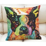 coussin pop art bouledogue