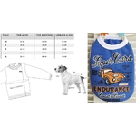 pull motif voiture bolide pour chien taille