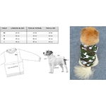 t-shirt camouflage pour chien taille1