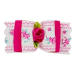 barrette a fleur rouge pour chien