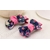 barrette bleue marine fleurs pince pour chien 1