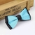 noeud papillon turquoise et noir pour chien