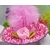 barrette chapeau rose plume rose pour chien