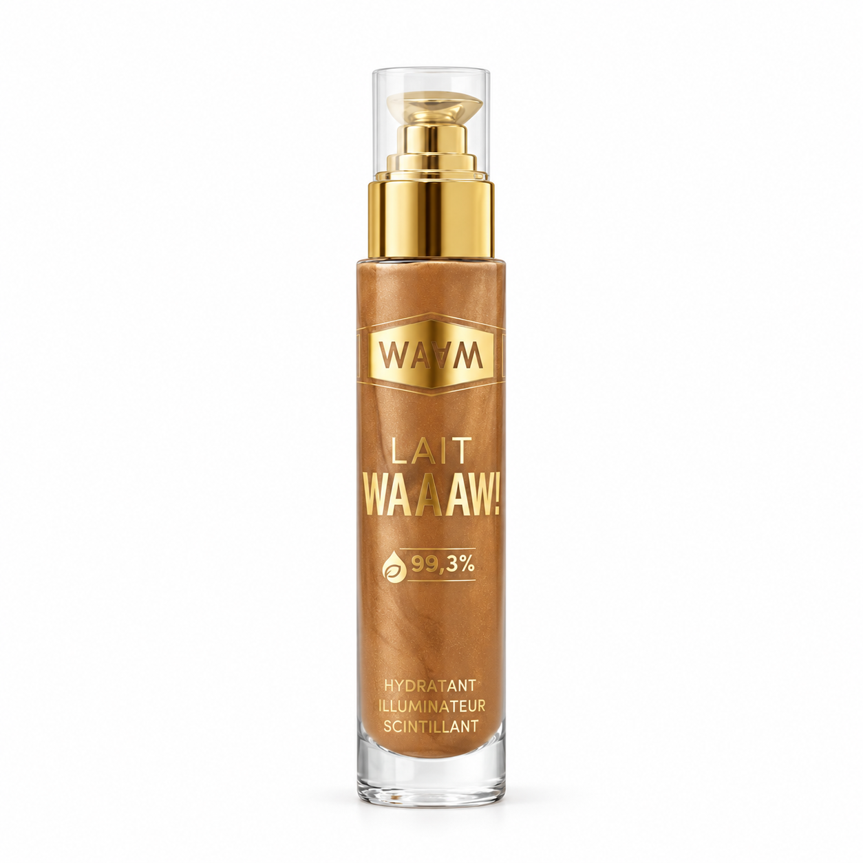 Flacon WAAM de lait hydratant illuminant