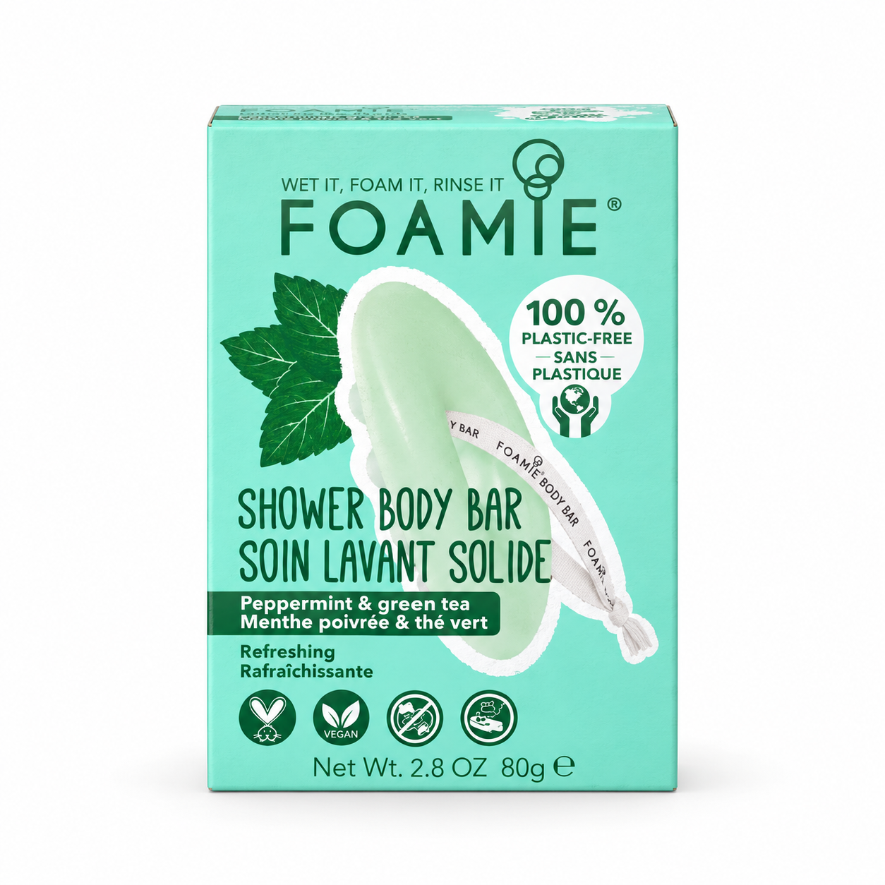 Boîte FOAMIE menthe poivrée et thé vert