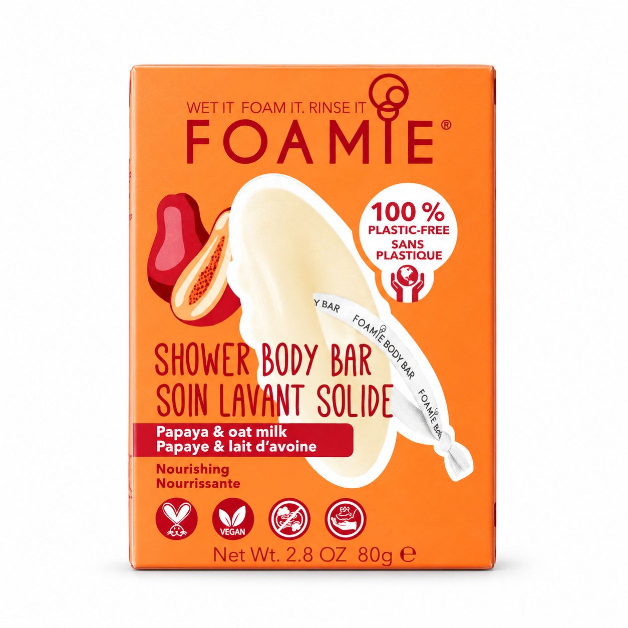 Boîte FOAMIE papaye et lait d’avoine