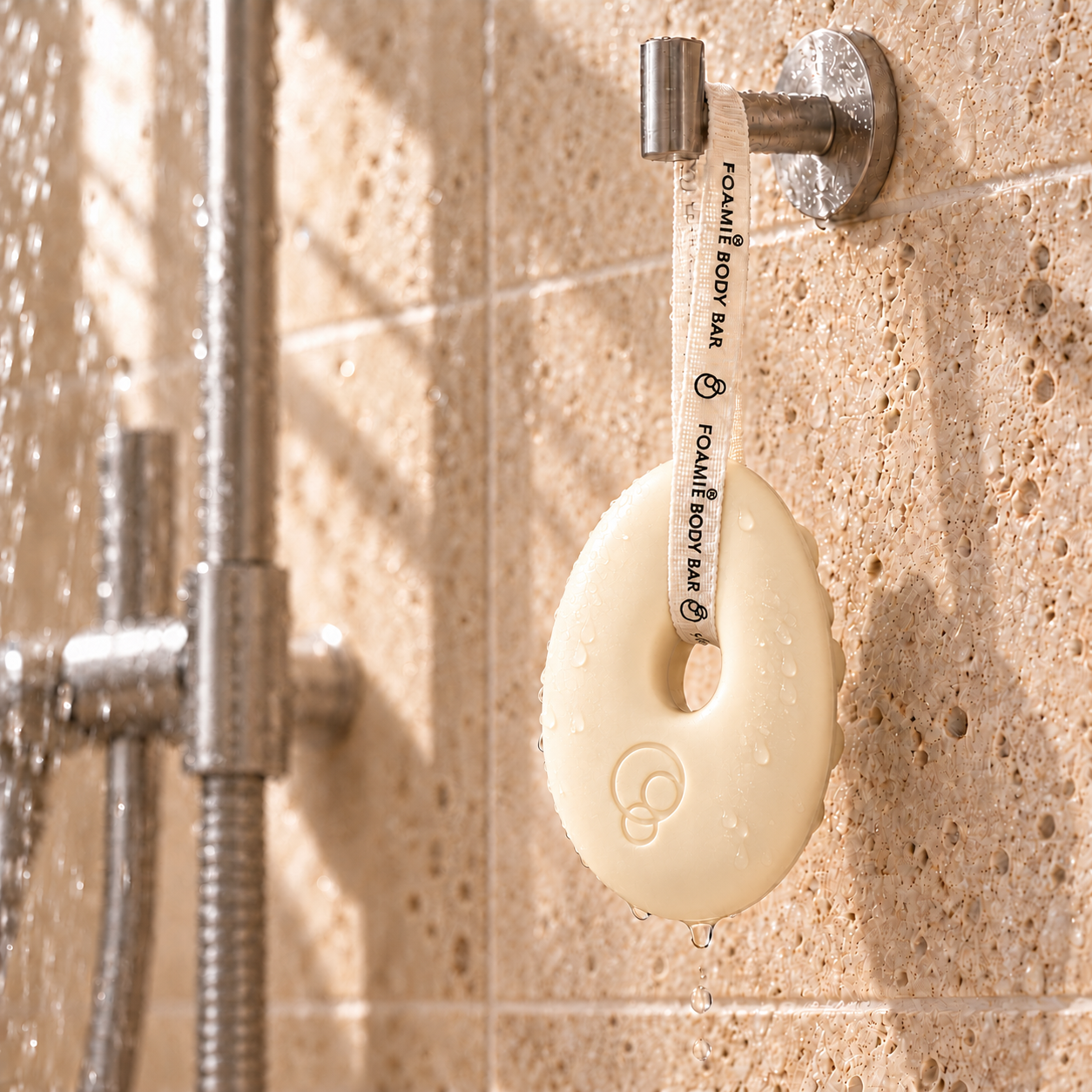 Barre corporelle FOAMIE papaye sous la douche