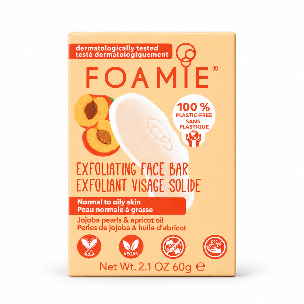 Boîte FOAMIE exfoliante à l’abricot-2