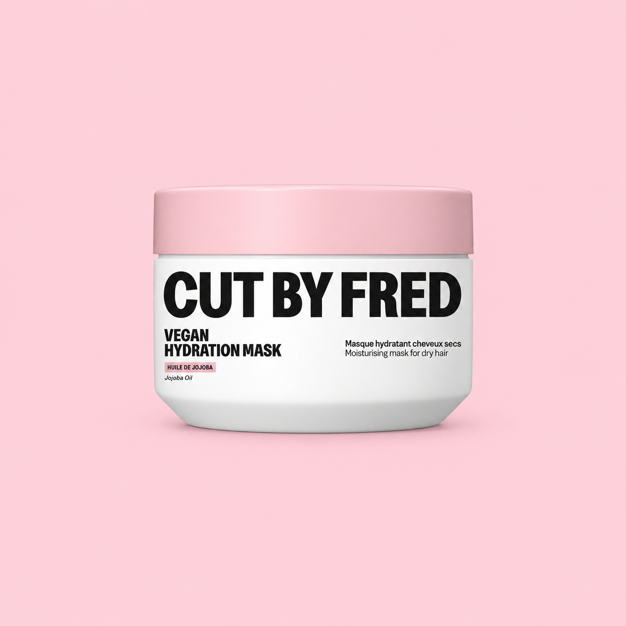 Pot CUT BY FRED sur fond rose