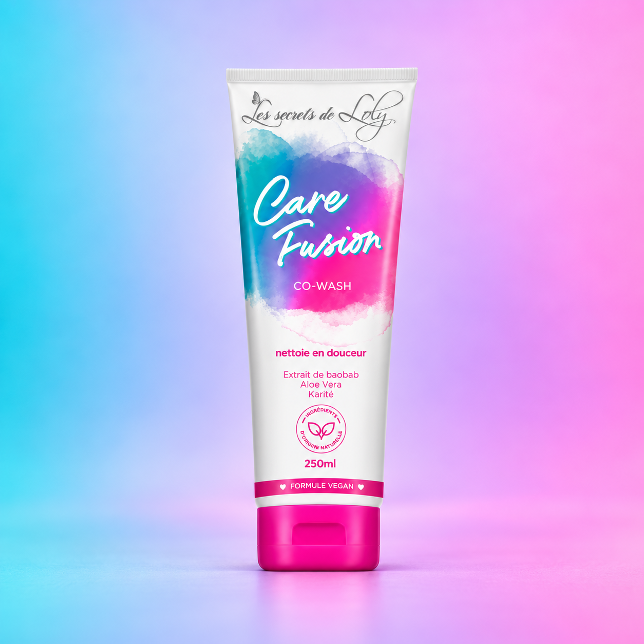 Tube Care Fusion sur fond pastel