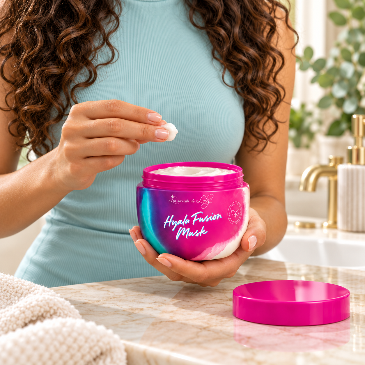 Application naturelle d’un masque capillaire
