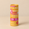 Déodorant floral doré sur fond beige