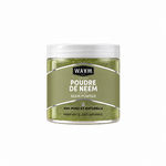 Poudre de neem WAAM sur fond blanc