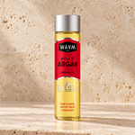 Huile d’argan sur travertin beige