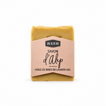 Savon d’Alep WAAM centré sur blanc