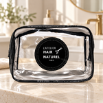 Trousse transparente L’Atelier sur comptoir