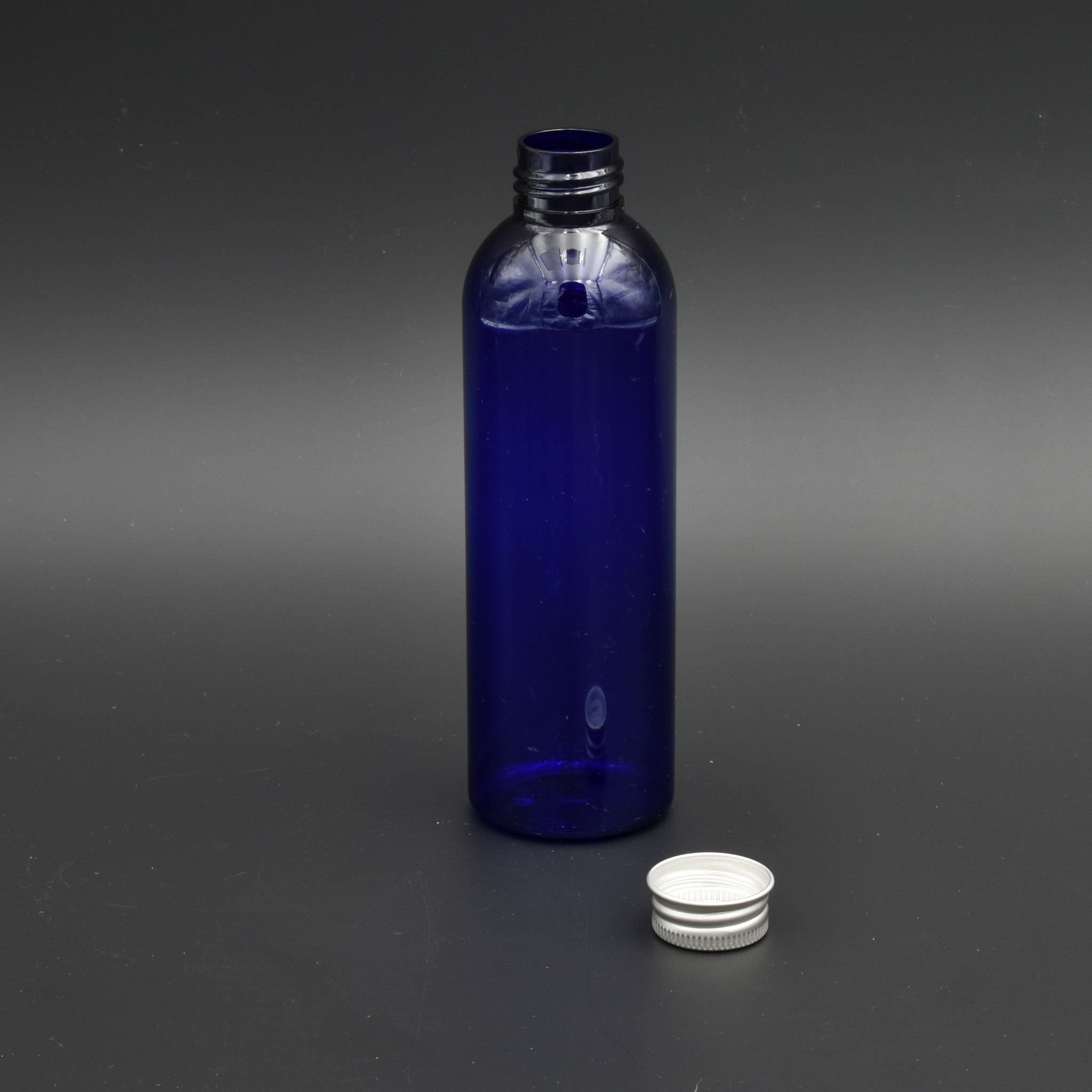 Flacon cylindrique en verre 200 ml transparent avec bouchon et