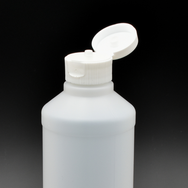 Flacon plastique PEHD blanc 1l avec bouchon - Flacons - topflacon
