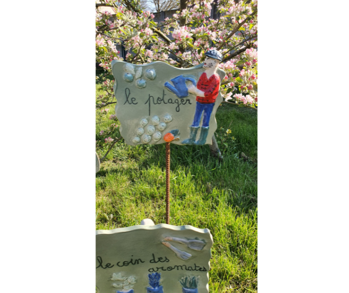 plaque de jardin 1