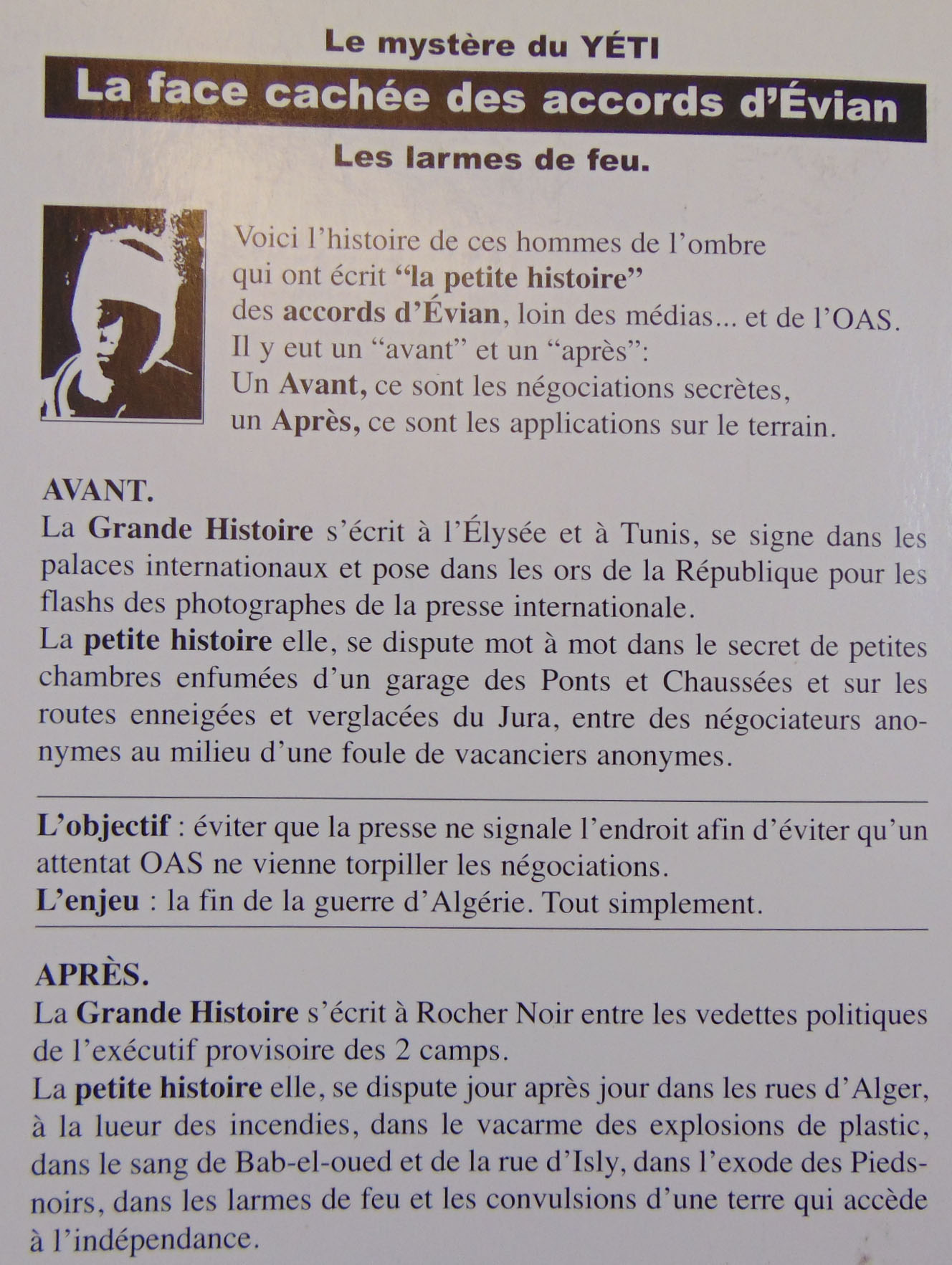 Hannibal : La Face Cachée Des Accords D'Evian : 1, Le Mystère Du Yéti ...