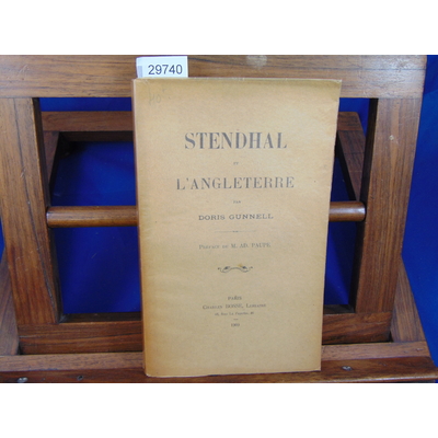Gunnell Doris : Stendhal et l'Angleterre...