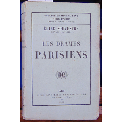 Souvestre Emile : Les drames parisiens...
