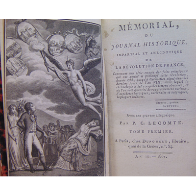 Lecomte  : Mémorial ou journal historique impartial et anecdotique de la révolution de France...