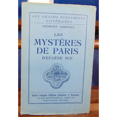 JARBINET Georoges : LES MYSTERES DE PARIS D'Eugène Sue...