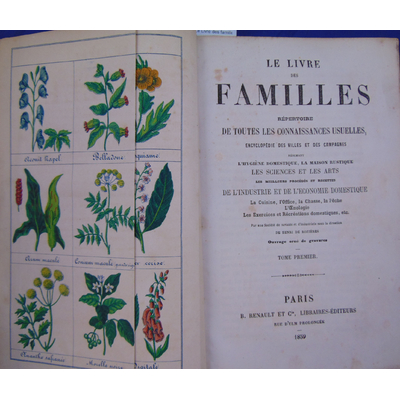 Rozières Henri de : Le Livre des familles répertoire de toutes les connaissances usuelles...