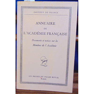 : Annuaire de l'académie Française 1974...