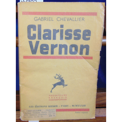 Chevalier Gabriel : Clarisse Vernon.  E. O num....