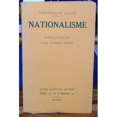 Tagore Rabindranath : Nationalisme...