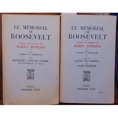 Hopkins Harrry : Mémorial de Roosevelt...