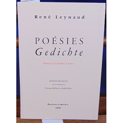 Leynaud René : Poésies Gédichte...