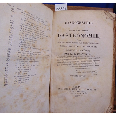 Francoeur  : Uranographie ou traité élémentaire d'astronomie...