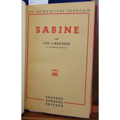 Larguier  : Sabine...